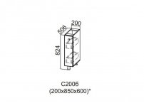 Стол-рабочий Бутылочница 200 С200б 824х200х506-600мм Прованс